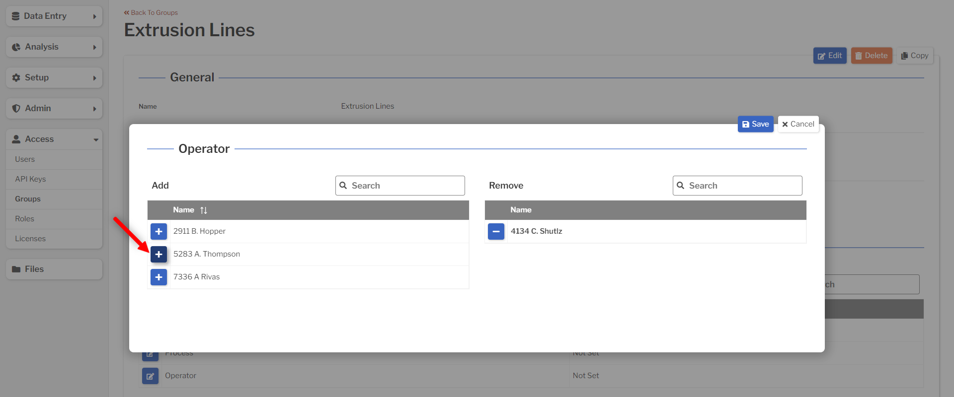 Add buttons on left-hand list Add buttons on left-hand list