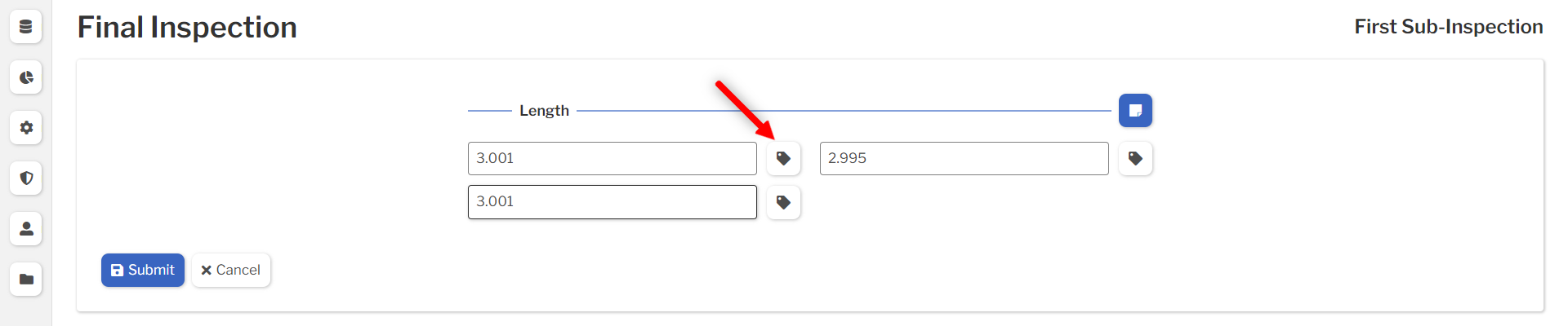 Value Specific Traceability Button Value Specific Traceability Button